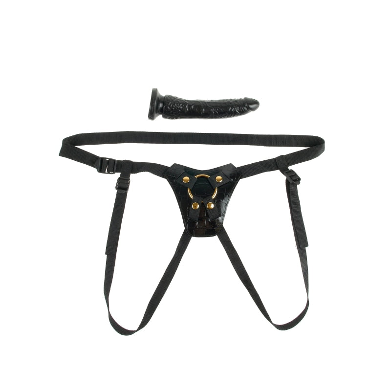 Fetish Fantasy Gold Designer Strap-on - Black