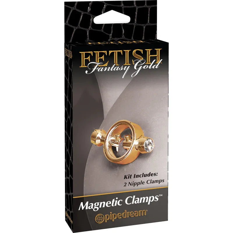 Fetish Fantasy Gold Magnetic Clamps - Gold - MyPleasure
