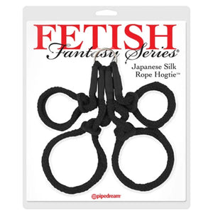 Fetish Fantasy Series Japanese Silk Rope Hogtie - Black - MyPleasure