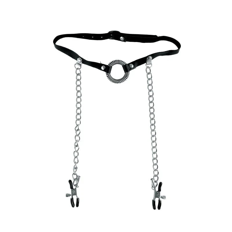Fetish Fantasy Series Ltd. Ed. O-Ring Gag & Nipple Clamps - MyPleasure