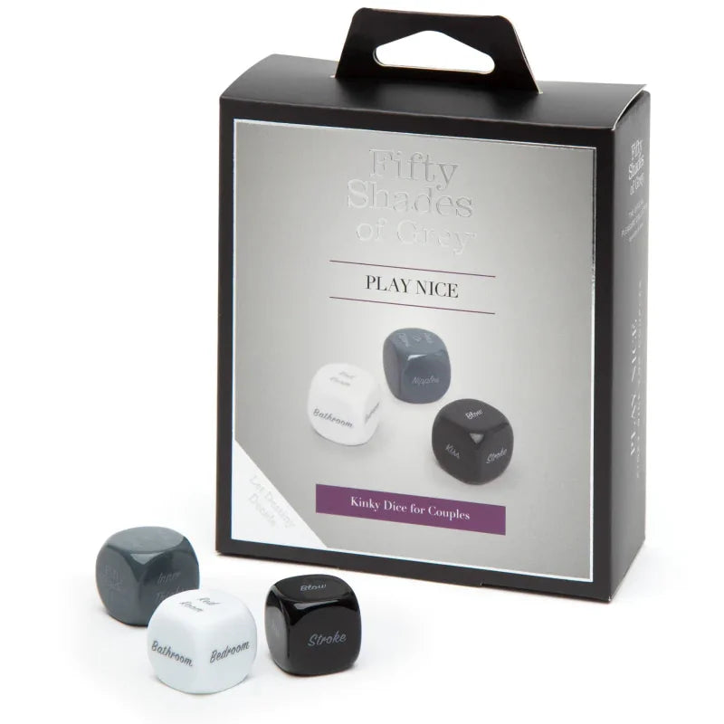 Fifty Shades of Grey Play Nice Kinky Dice for Couples - MyPleasure