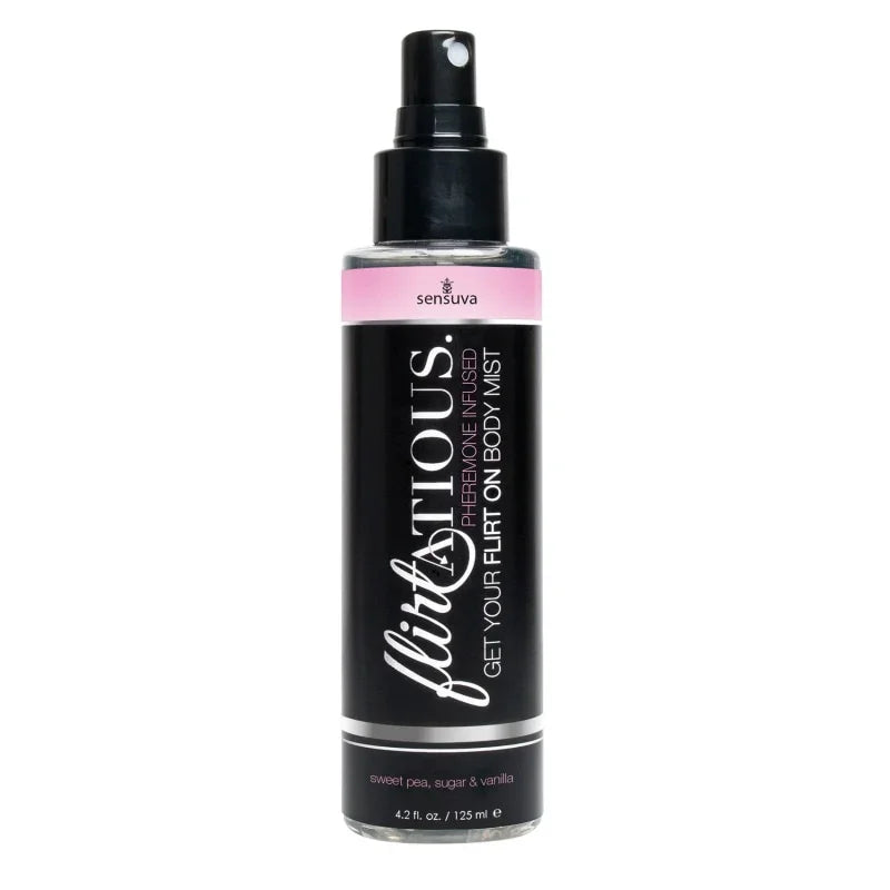 Flirtatious Pheromone Infused Body Mist - Vanilla, Sugar, & Sweet Pea - 4.2 fl.oz / 125 ml - MyPleasure