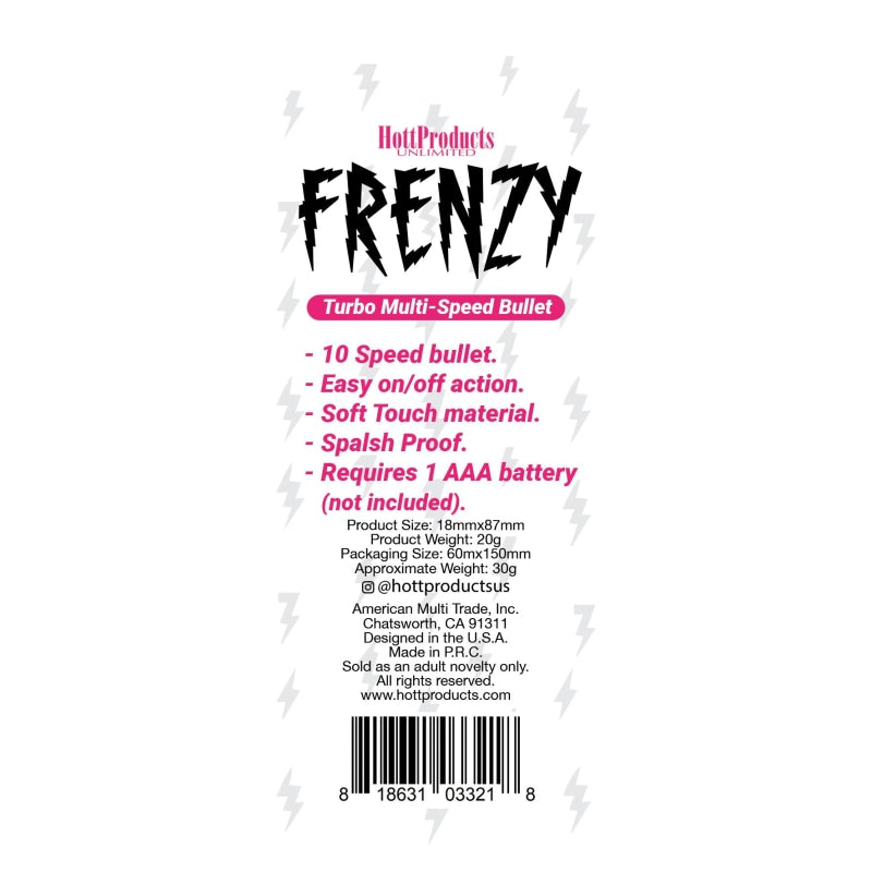 Frenzy - Power Bullet- Pink - Vibrators