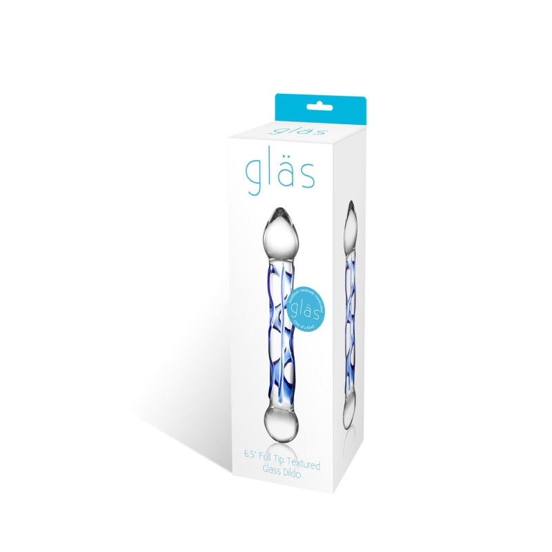 Full Tip Textured 6.5 Glass Dildo GLAS-145