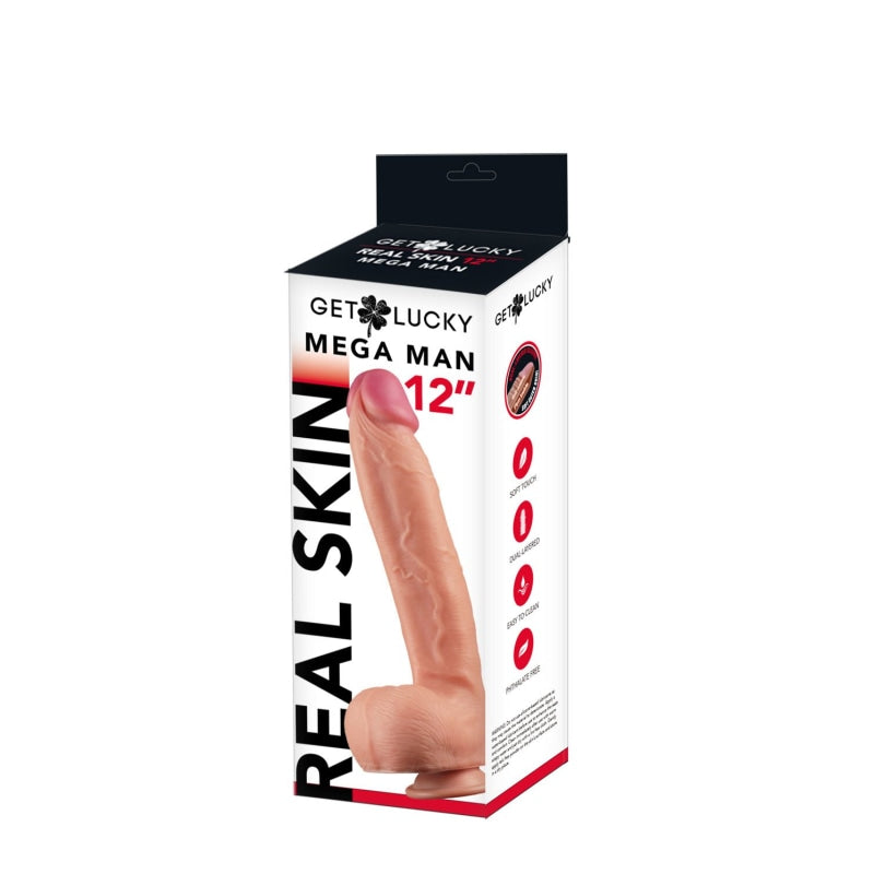 Get Lucky 12 Inch Mega Man Dildo - Dildos & Dongs