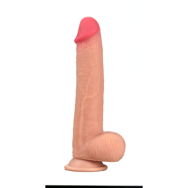 Get Lucky 8 Inch Real Skin Dildo - Tan