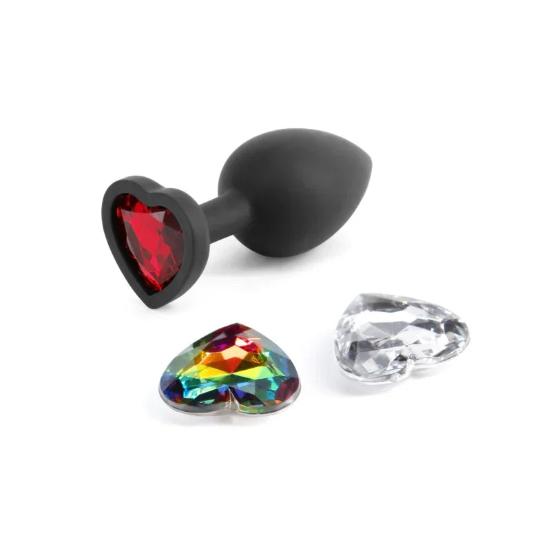 Glams Xchange Heart - Small - Black - MyPleasure