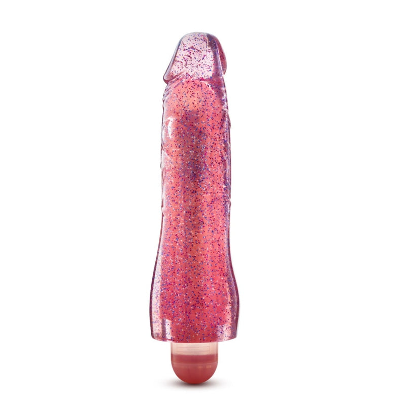 Glow Dicks - Molly Glitter Vibrator - Pink
