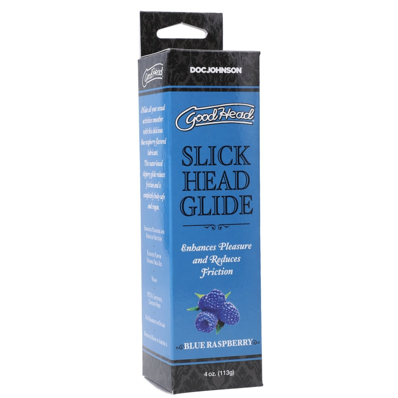 Goodhead - Slick Head Glide - Blue Raspberry - 4 Oz. - Lubricants Creams & Glides