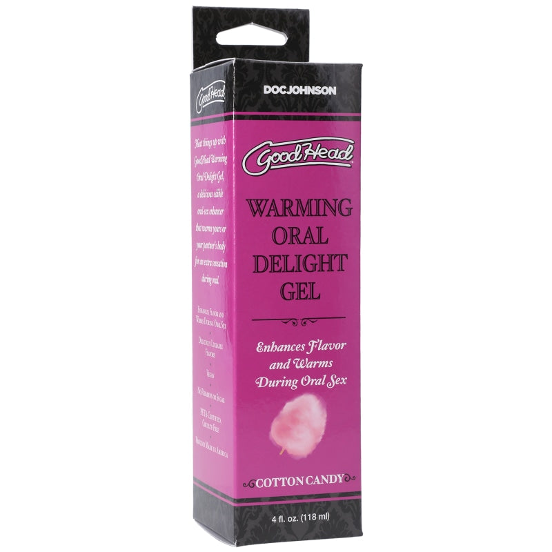 Goodhead - Warming Oral Delight Gel - Cotton Candy - 4 Fl. Oz. - Lubricants Creams & Glides