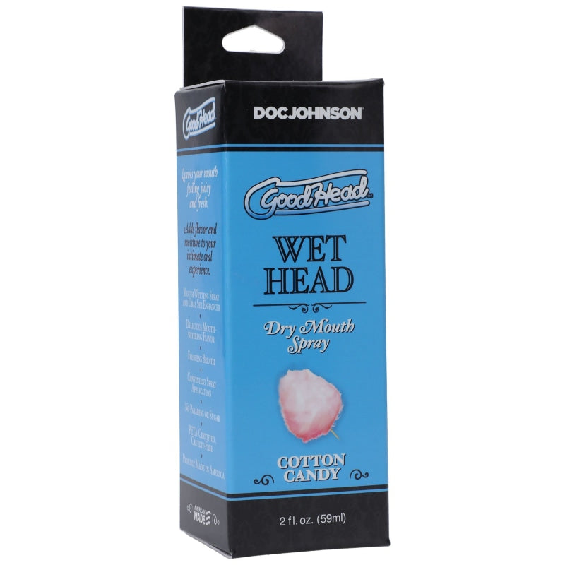 Goodhead - Wet Head - Dry Mouth Spray - Cotton Candy - 2 Fl. Oz. (59ml) - Lubricants Creams & Glides