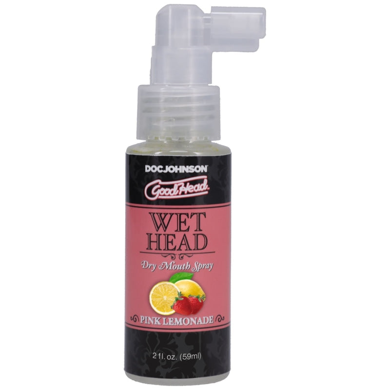 Goodhead - Wet Head - Dry Mouth Spray - Pink Lemonade - 2 Fl. Oz. (59ml) - Lubricants Creams & Glides