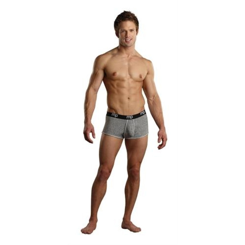 Heather Rib Enhancer Short - Large - Grey MP-150198GYLG