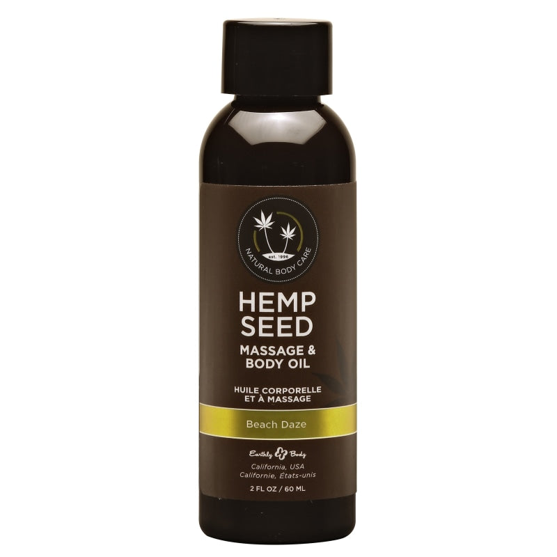 Hemp Seed Massage and Body Oil Beach Daze - Lubricants Creams & Glides