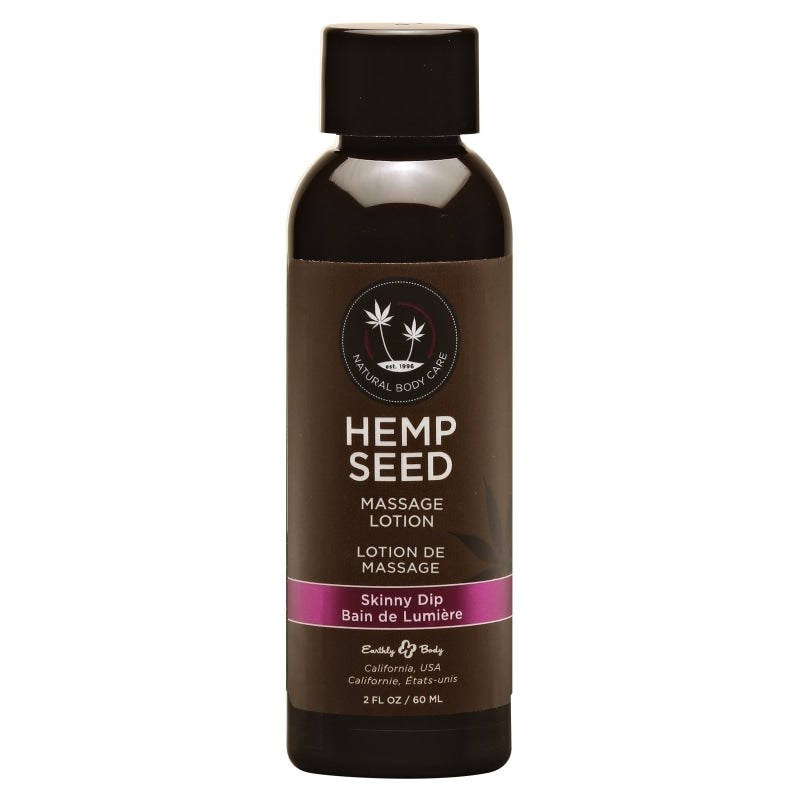 Hemp Seed Massage Lotion - Skinny Dip - 2 Fl. Oz.  / 60 ml