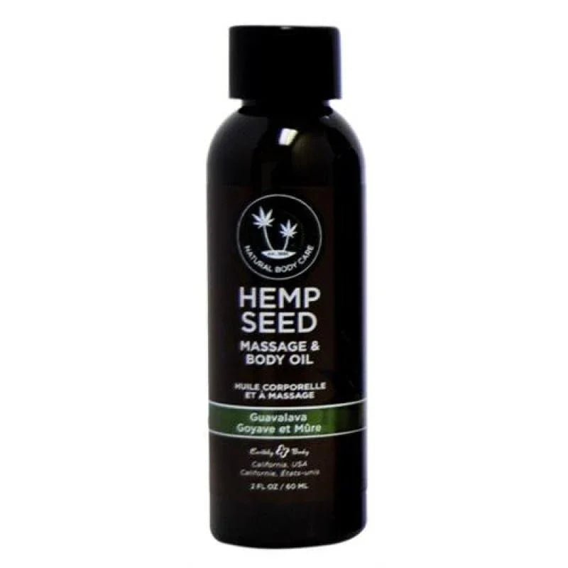 Hemp Seed Massage Oil - 2 Fl. Oz. - Guavalava - MyPleasure