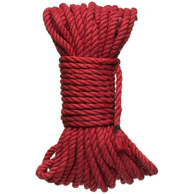 Hogtied - Bind & Tie - 6mm Hemp Bondage Rope - 50 Feet - Red DJ2404-58-CD