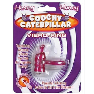 Horny Honey Vibro Ring Coochy Caterpillar - Magenta - MyPleasure