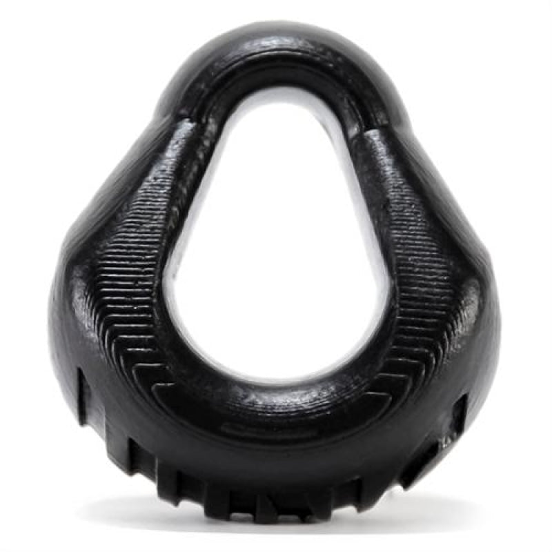 Hung Padded Cockring Oxballs - Black