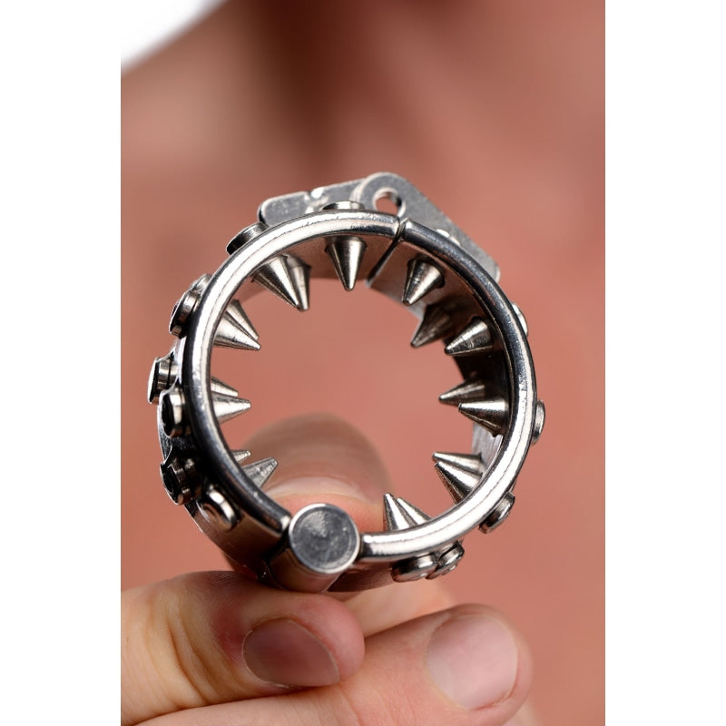 Impaler Locking Cbt Ring With Spikes - Bondage & Fetish Toys