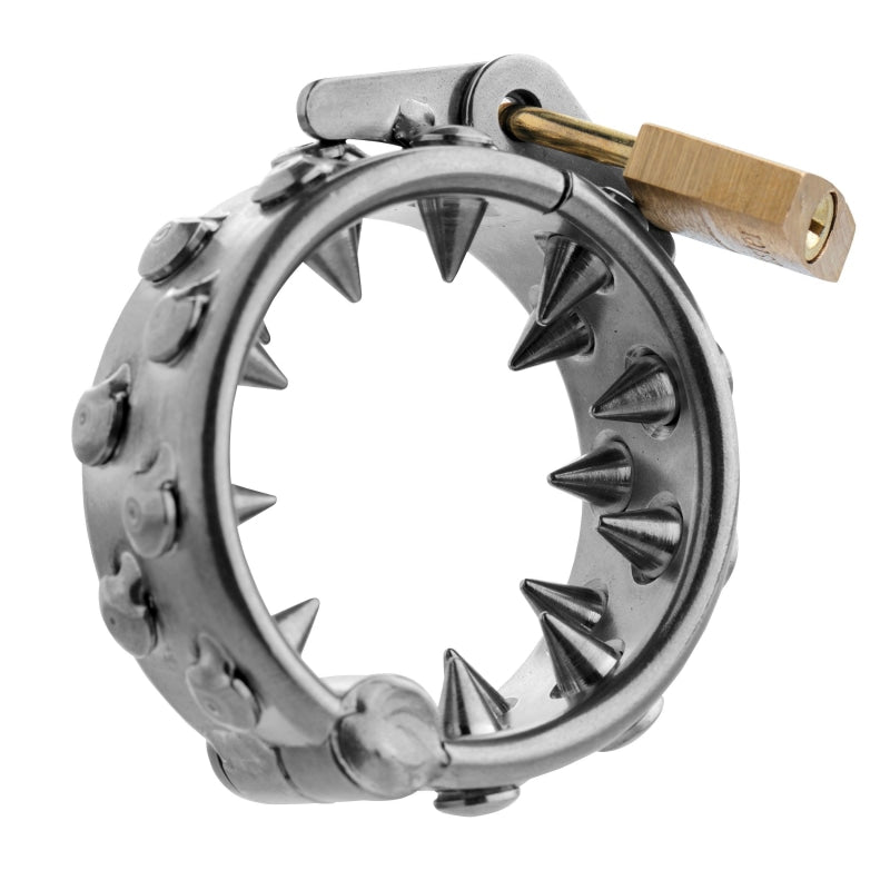 Impaler Locking Cbt Ring With Spikes - Bondage & Fetish Toys