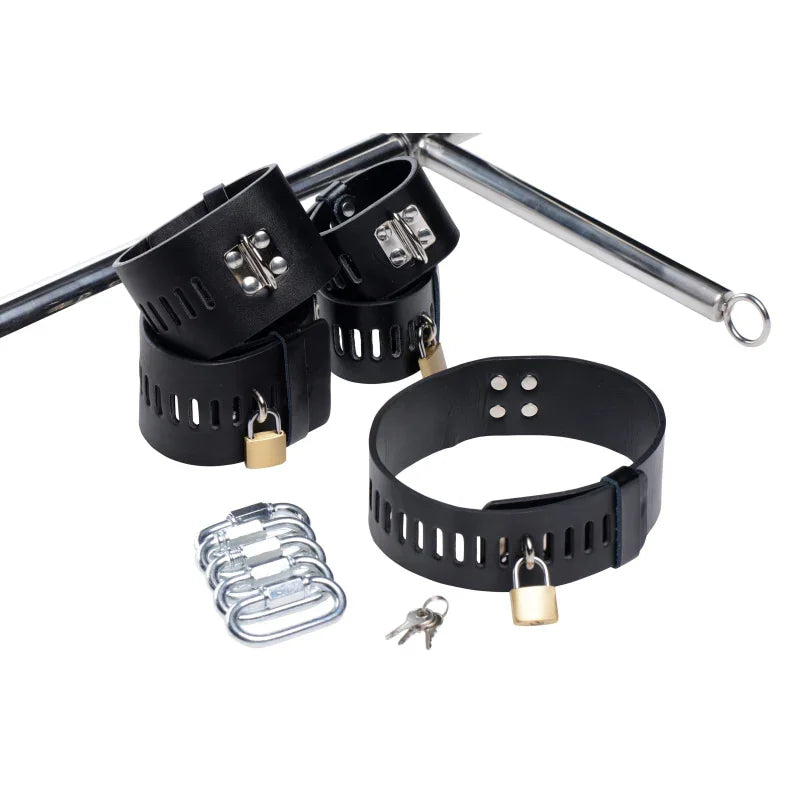 Imprisoned Metal Stockade With Dildo - MyPleasure