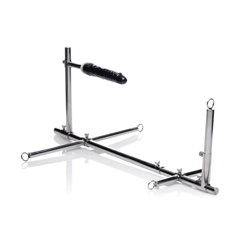 Imprisoned Metal Stockade With Dildo - MyPleasure