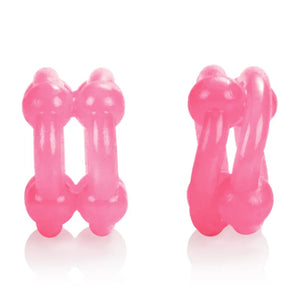 Island Rings - Double Stacker - Pink - MyPleasure