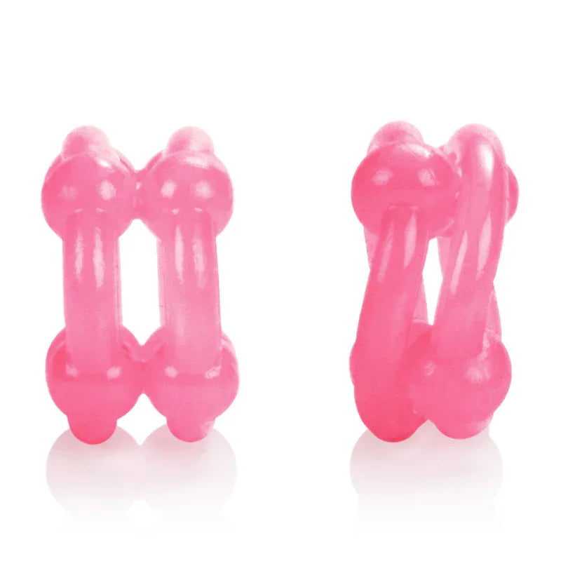 Island Rings - Double Stacker - Pink - MyPleasure