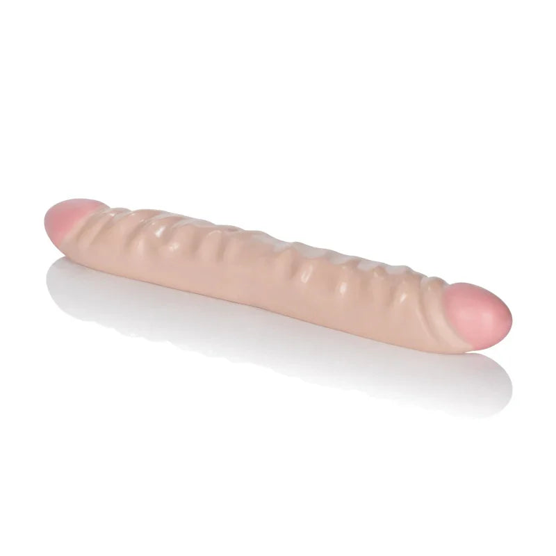 Ivory Duo 12 Inches Veined Double Dong - MyPleasure