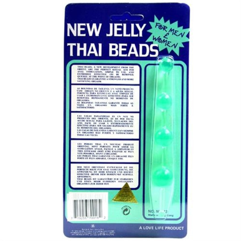 Jelly Thai Anal Beads - Green GT2088-3