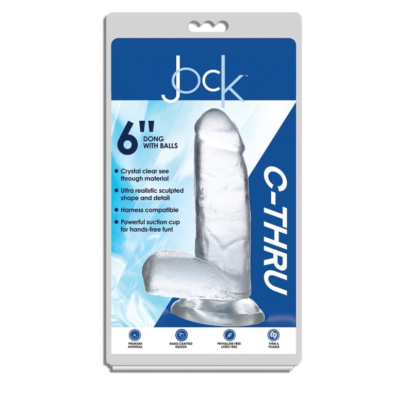 Jock C - Thru 6 Inch - Clear - Dildos & Dongs