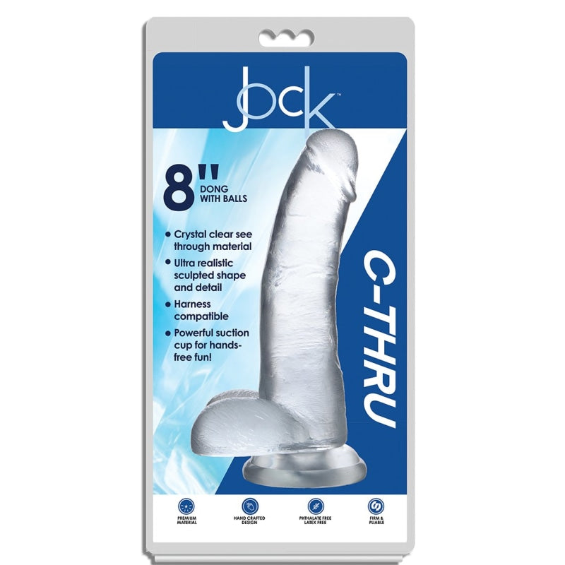 Jock C - Thru 8 Inch - Clear - Dildos & Dongs