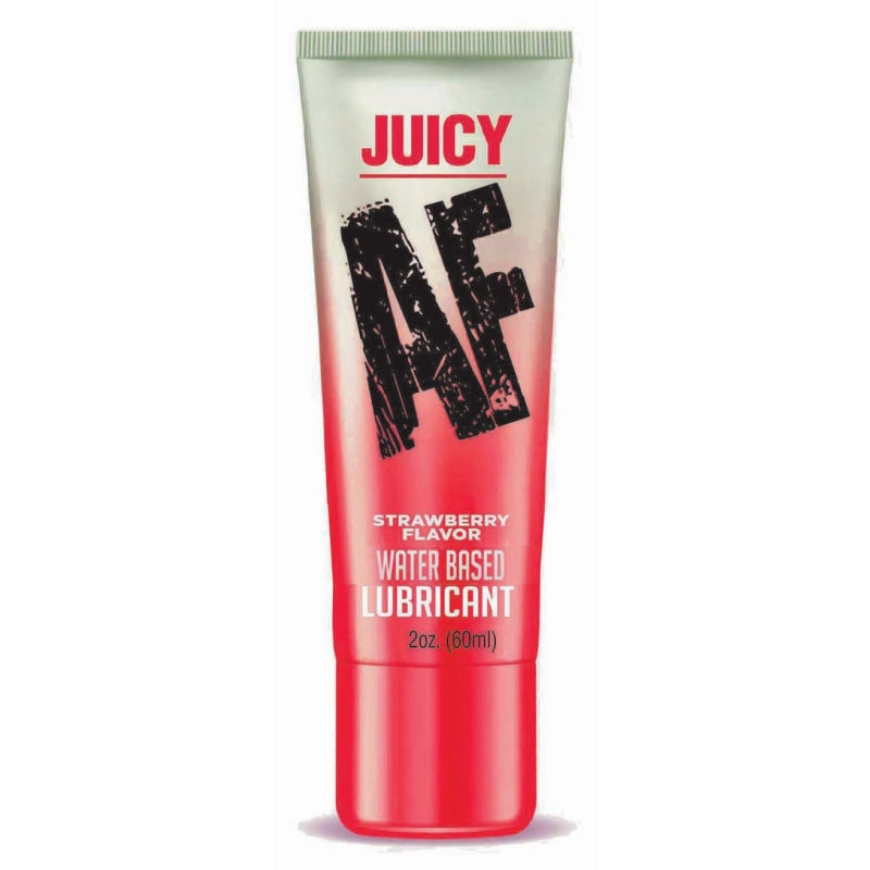 Juicy Af - Strawberry Water Based Lubricant - 2 Oz - Lubricants Creams & Glides