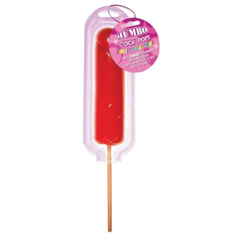 Jumbo Cock Pops Fruit Flavored - Strawberry - MyPleasure