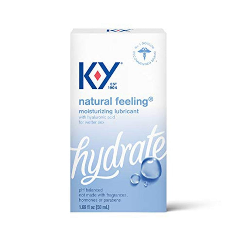K-Y Natural Feeling Lube With Hyaluronic Acid - 1.69 Fl Oz / 50 ml - Lubricants Creams & Glides