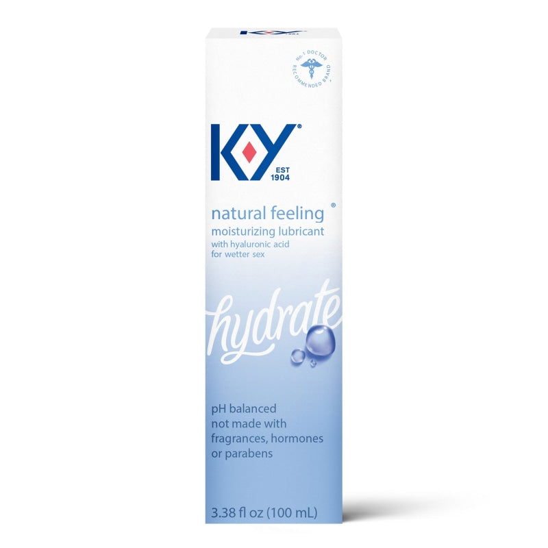 K-Y Natural Feeling Lube With Hyaluronic Acid - 3.38 Fl Oz / 100 ml - Lubricants Creams & Glides