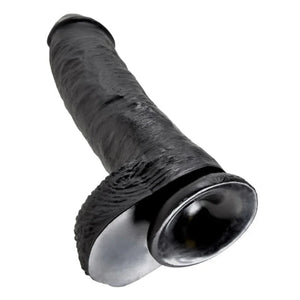 King Cock 10-Inch Cock With Balls - Black - MyPleasure