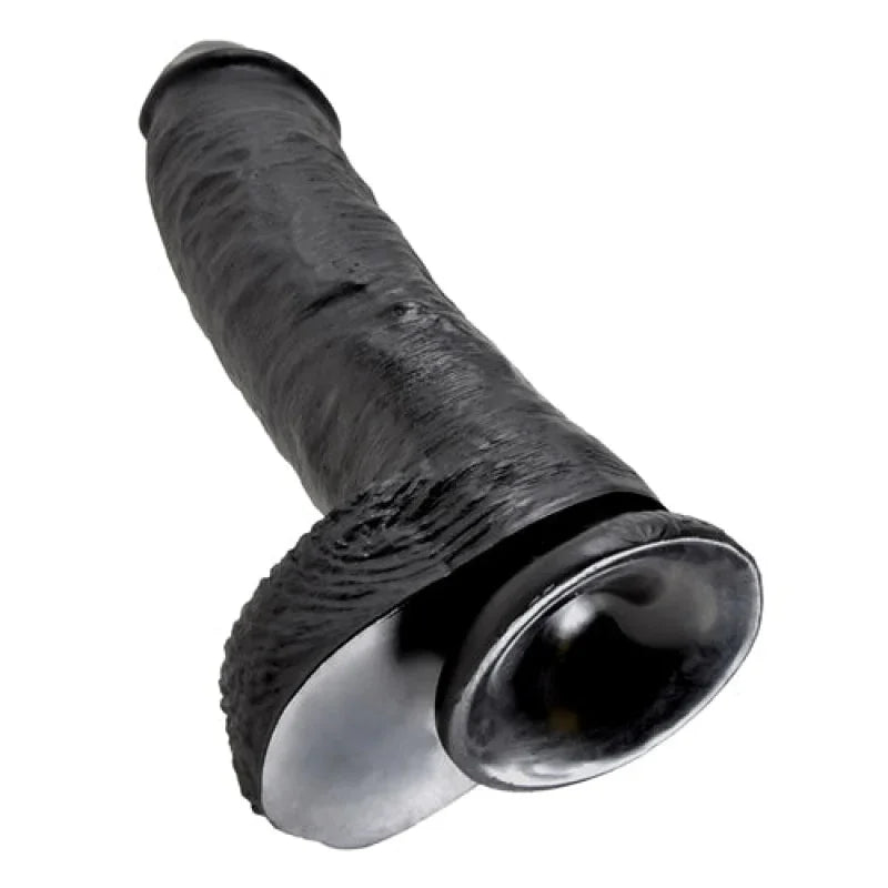 King Cock 10-Inch Cock With Balls - Black - MyPleasure