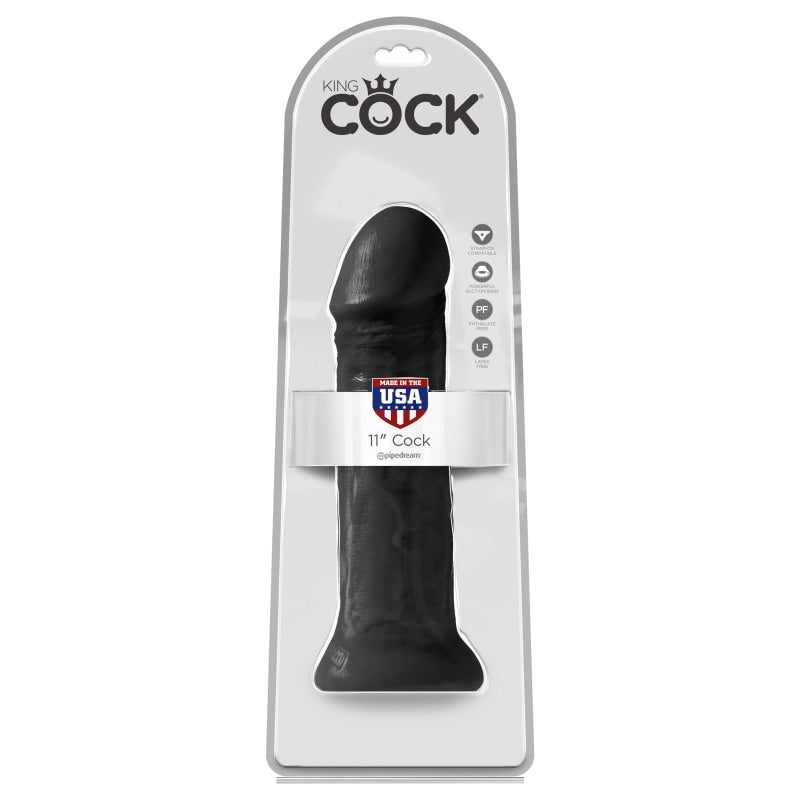 King Cock 11" Cock - Black