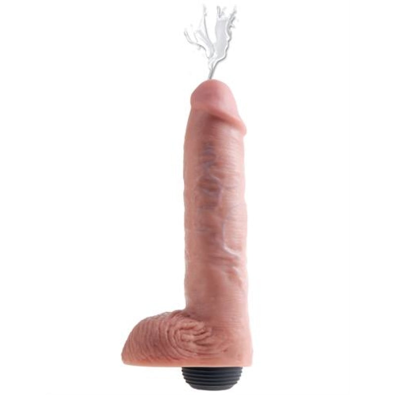 King Cock 11 Inch Squirting Cock With Balls - Flesh PD5605-21