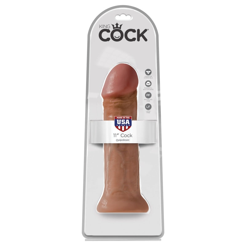 King Cock 11" Cock - Tan