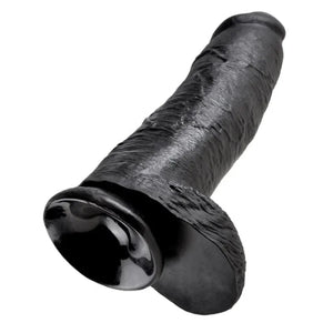 King Cock 12 Inch Cock With Balls - Black - MyPleasure