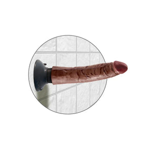 King Cock 7-Inch Vibrating Cock - Brown - MyPleasure