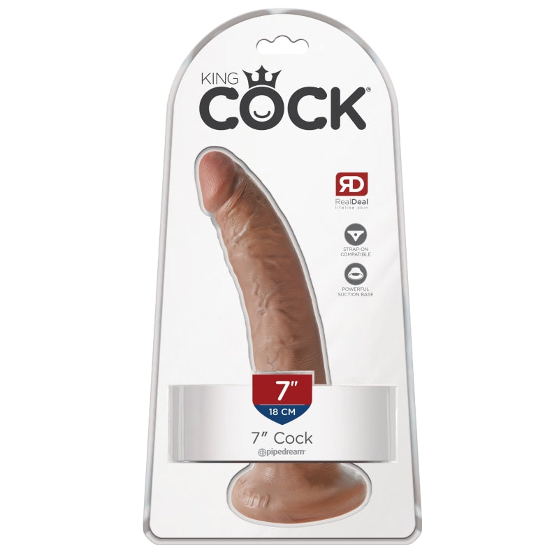 King Cock  7" Cock - Tan