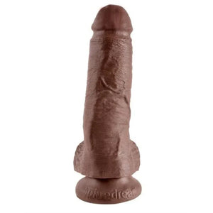 King Cock 8-Inch Cock With Balls - Brown - MyPleasure
