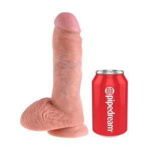 King Cock 8-Inch Cock With Balls - Flesh - MyPleasure