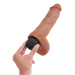 King Cock 8" Squirting Cock With Balls -Tan - MyPleasure