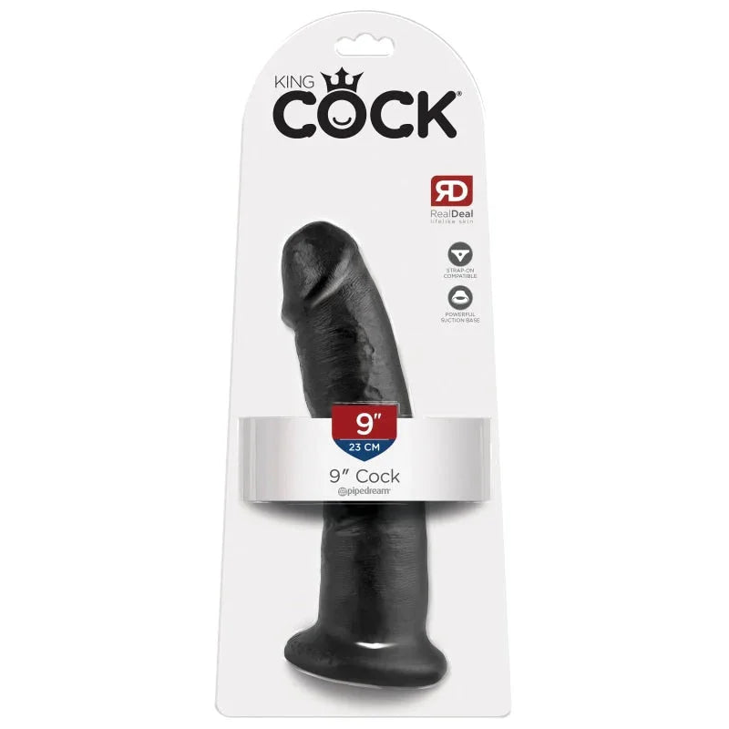 King Cock 9-Inch Cock Black - MyPleasure