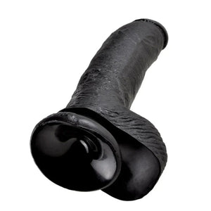 King Cock 9-Inch Cock With Balls - Black - MyPleasure
